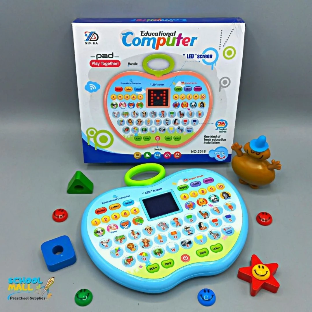 Educational Learning Computer Toy for Kids – LED Screen, Alphabet & Numbers