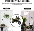 Ethnic Design Bike Showpieces Metal Figurine Decorative Sculpture