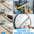 Magic Broom Bathroom Silicone Wiper, Window Washing Glass Scrapper, Household Cleaning Tools