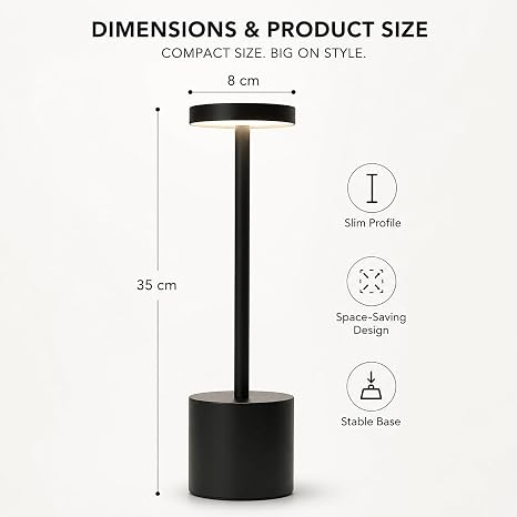 Table Lamp – Rechargeable LED Desk Lamp, Night Lamp