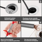 Flexible Sink Drain Cleaning Tool – Long Reach Kitchen & Bathroom Pipe Cleaner