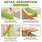 Silicone Sink Splash Guard for Kitchen and Bathroom,