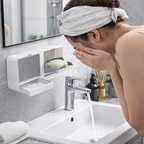 2-in-1 Wall Mounted Soap & Storage Organizer – Bathroom & Kitchen Holder