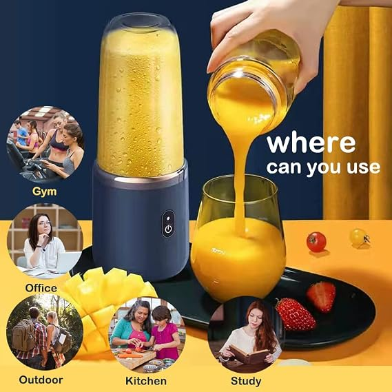 Personal 3D 6 Blades Mini Blender For Shakes And Smoothies,Portable Fresh