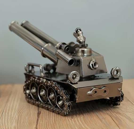 Viazaid Vintage Tank Decor - Bullet Shell Casing Military Tank