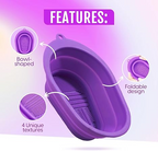 Silicone Makeup Brush Cleaning Mat – Portable Facial Cleansing & Brush Washing Bowl
