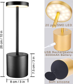 Rechargeable LED Table Lamp – Modern Cordless Portable Table Light