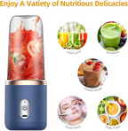 Personal 3D 6 Blades Mini Blender For Shakes And Smoothies,Portable Fresh