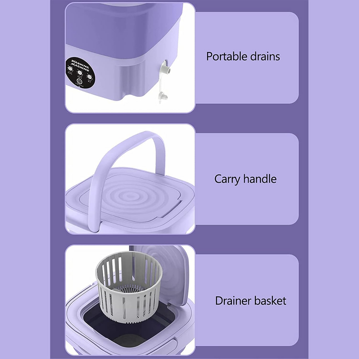Portable Mini Folding Clothes Washing Machine
