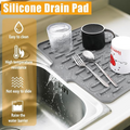 Silicone Sink Splash Guard & Drying Mat – Kitchen Countertop Water Drain Mat