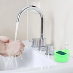 Press Cleaning Liquid Container, Soap Dispenser With Sponge Holder