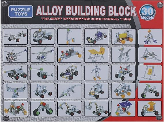 Alloy Building Blocks, 30 Models For Unisex