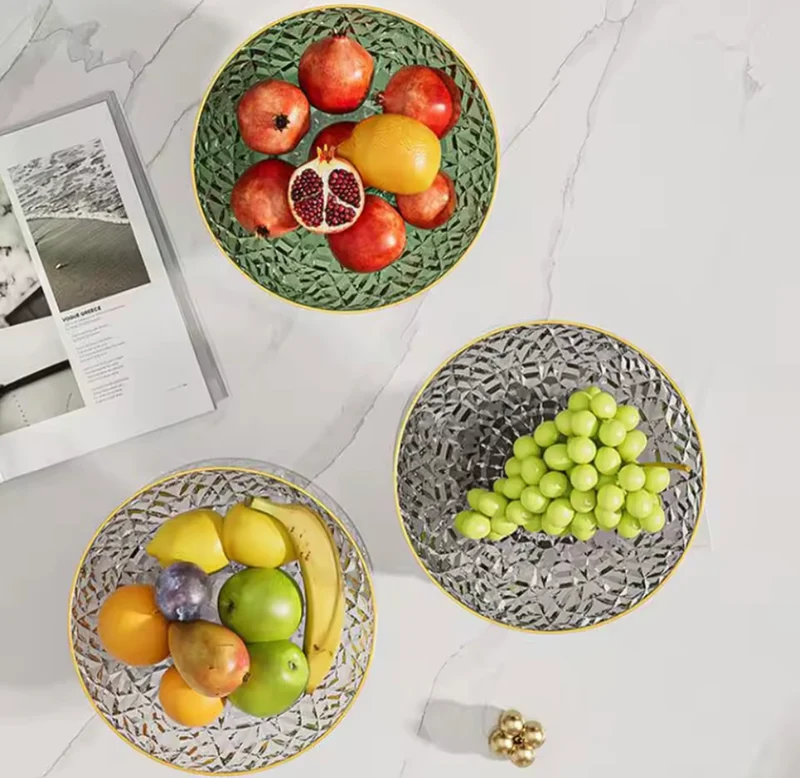 Premium Decorative Fruit Bowl with Pedestal Stand – Elegant Serving & Storage Bowl