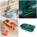 Kitchen Sink Sponge Holder & Organizer – Faucet Mounted Dishwashing Storage Rack