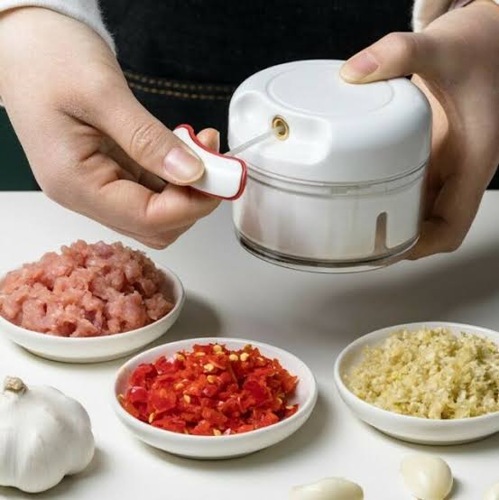 Manual Food Chopper – Pull String Vegetable, Garlic & Meat Chopper