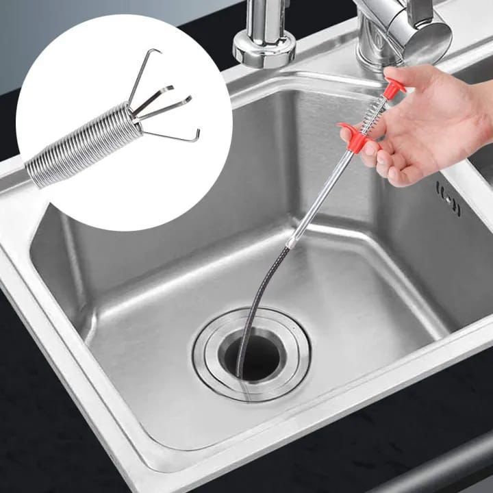 Flexible Sink Drain Cleaning Tool – Long Reach Kitchen & Bathroom Pipe Cleaner