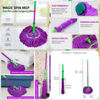Self Wringing Twist Mop, Microfiber Squeeze Mop