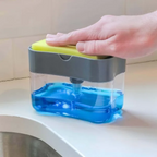 2-in-1 Sponge & Scrubber Soap Dispenser – Kitchen Sink Cleaning Holder