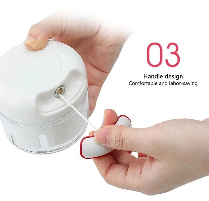 Manual Food Chopper – Pull String Vegetable, Garlic & Meat Chopper