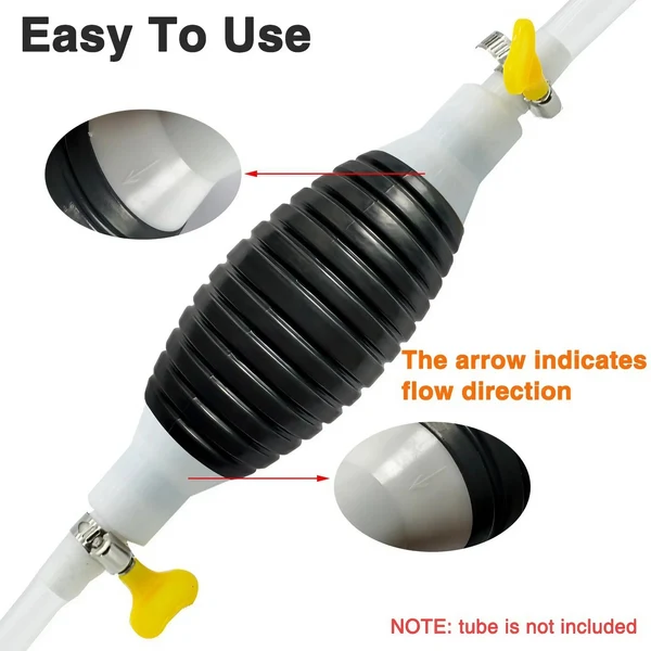 Multifunction Fuel Transfer Pump Kit with 2M Hose & Stainless Steel Clip