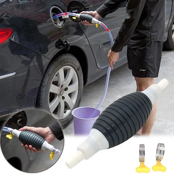 Multifunction Fuel Transfer Pump Kit with 2M Hose & Stainless Steel Clip