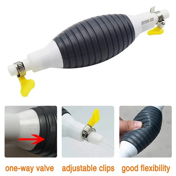 Multifunction Fuel Transfer Pump Kit with 2M Hose & Stainless Steel Clip