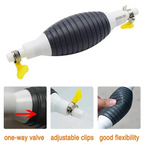 Multifunction Fuel Transfer Pump Kit with 2M Hose & Stainless Steel Clip