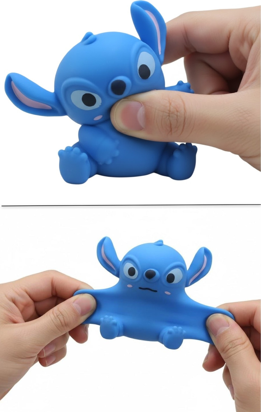 Blue Alien Squishy Toy – Soft Squeeze Stress Relief & Fidget Toy